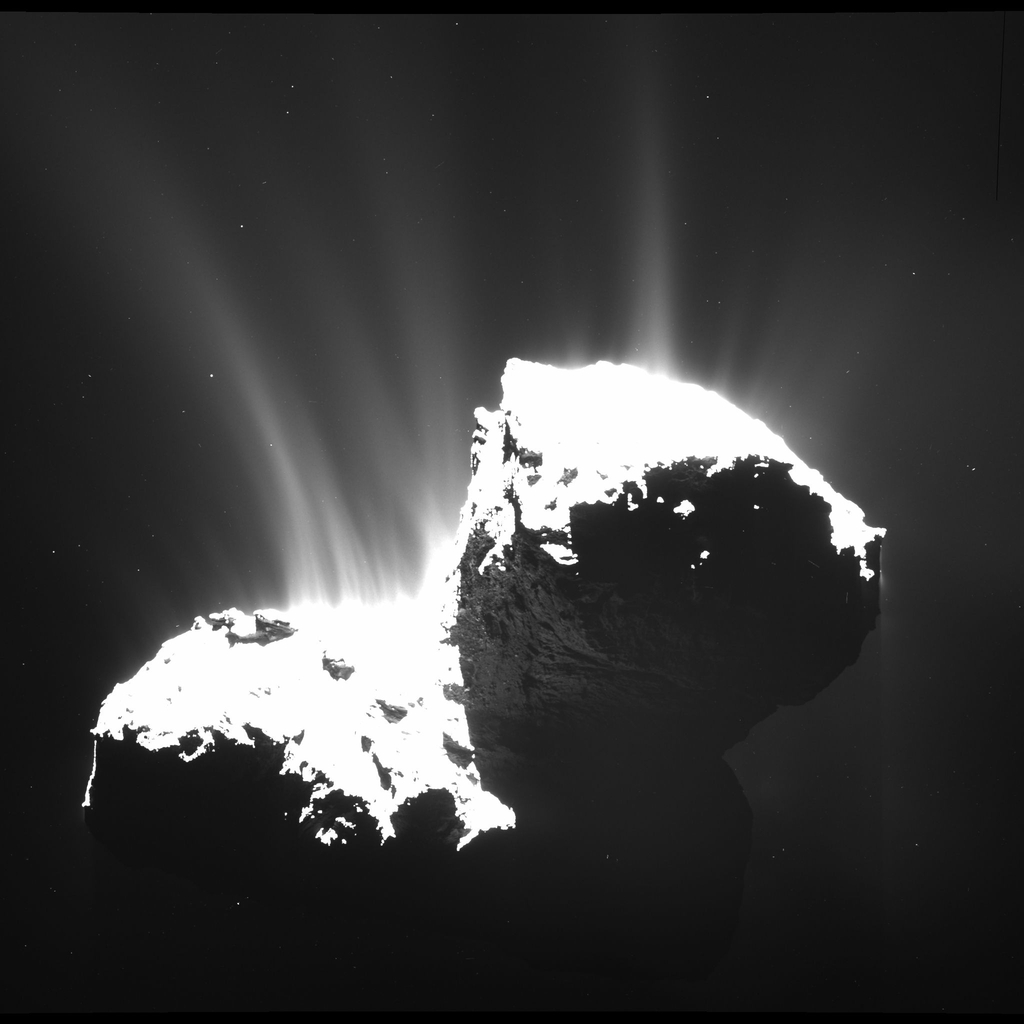 Dust jets of comet 67P